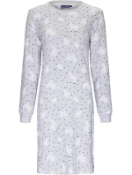 Dámská noční košile 11232-416-2 šedá vzor lama - Rebelle