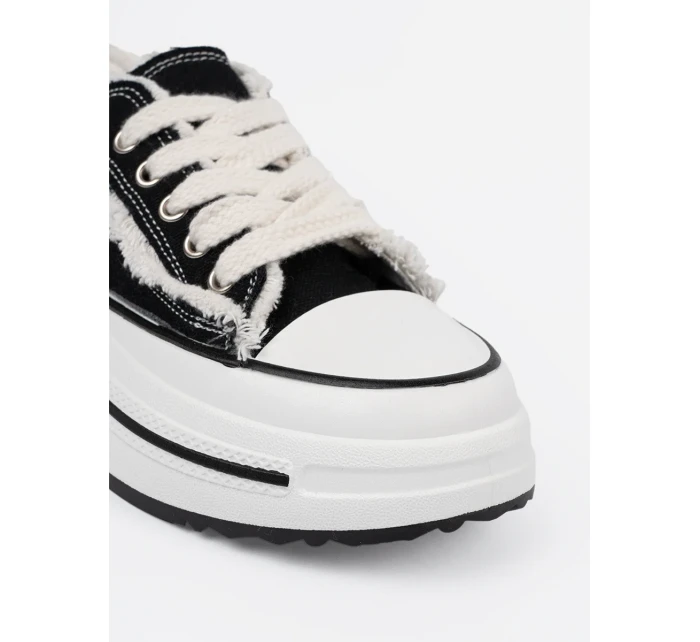 Luxusní tenisky černé dámské platforma Luxusní tenisky černé dámské platforma