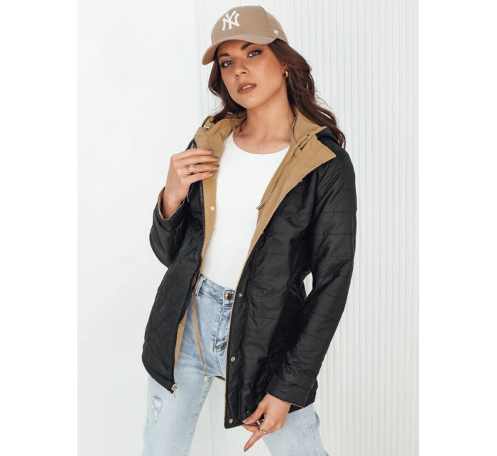 Dámská bunda ELINA tmavě béžová FashionStreet TY4344