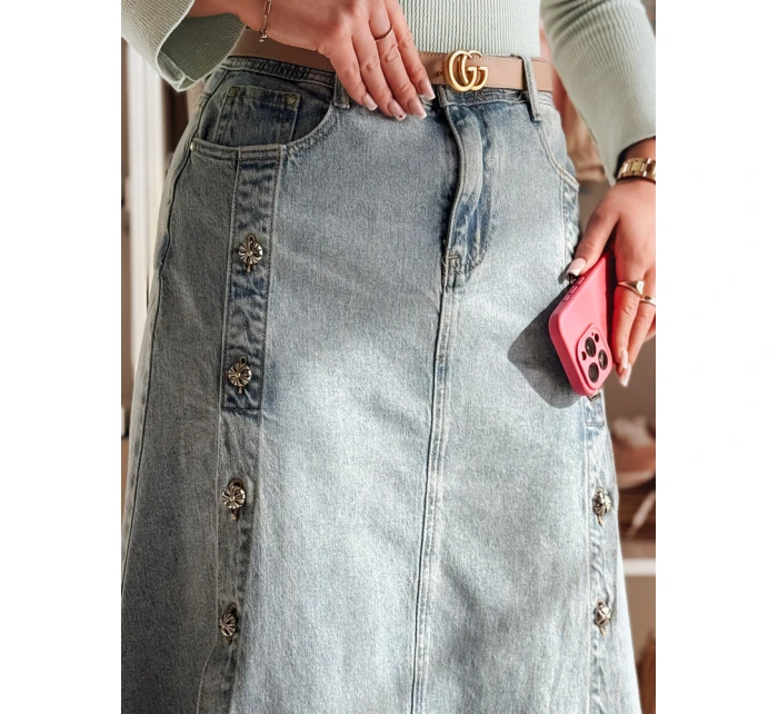 Džínová midi sukně modrá Dstreet model 21985852 - FashionStreet