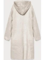 Béžový přehoz přes oblečení la s kapucí model 15834370 - S'WEST Béžový přehoz přes oblečení la s kapucí model 15834370 - S'WEST