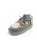 D.Franklin dámské sněhule zimní módní zateplené boty šedé dámské