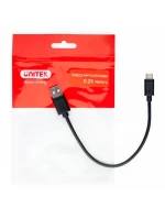 UNITEK USB KABEL USB-A - USB-C 25CM, Y-C480BK