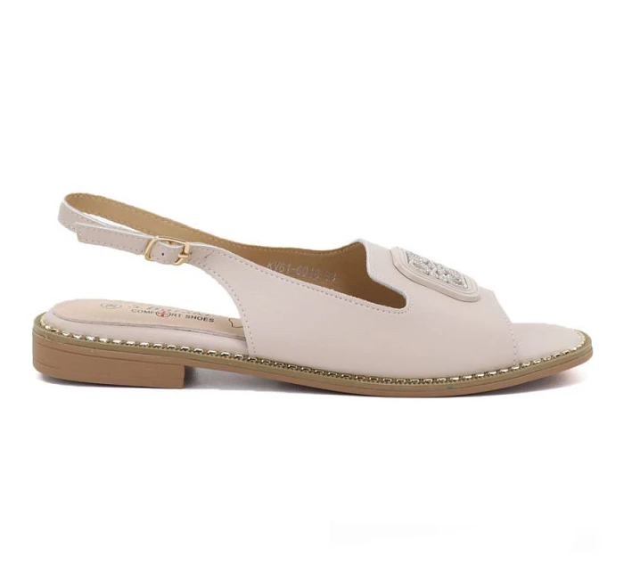 Dámské kožené ploché sandály model 22117025 - S.Barski