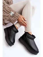 Kožené Dámské Na Platformě Černé model 21639040 - Boto