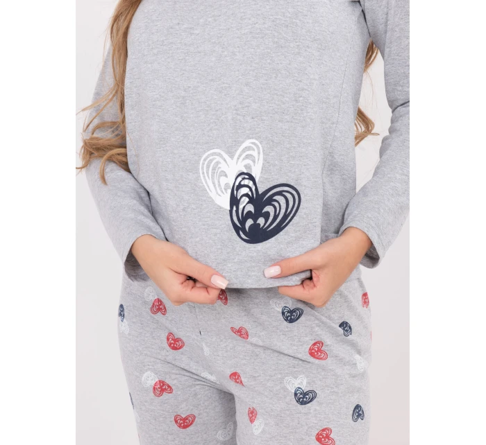 Piżama DU PI FP model 21800549 szary - FPrice Piżama DU PI FP model 21800549 szary - FPrice