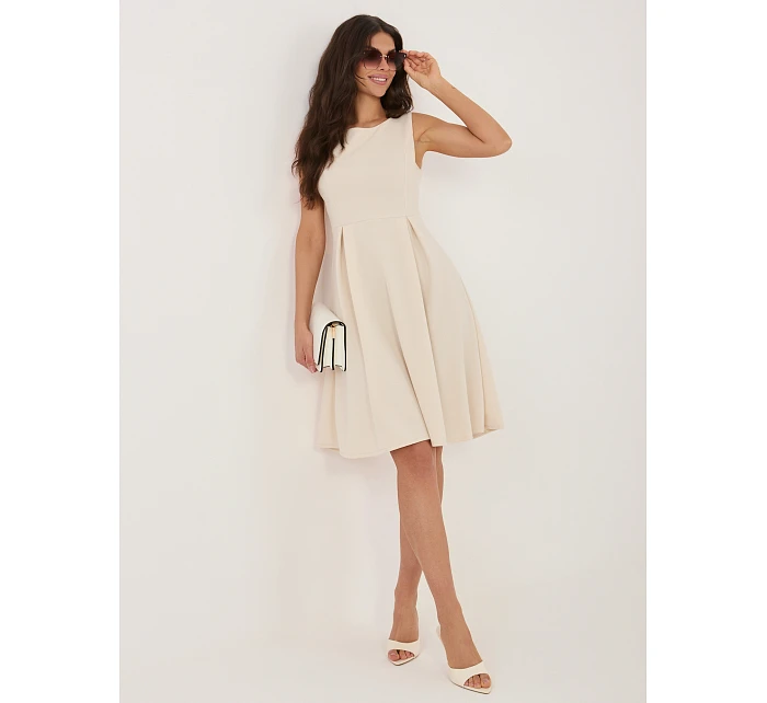 Sukienka MI SK model 22109830 jasny beżowy - FPrice
