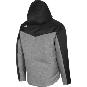 Pánská zimní bunda KUMN301 šedo-černá - 4F Pánská zimní bunda KUMN301 šedo-černá - 4F