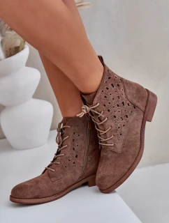 Šněrovací boty model 21954777 hnědé - S.Barski