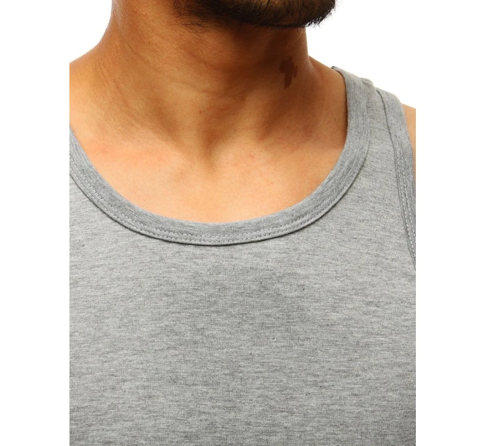 Pánské tílko bez potisku šedé Dstreet model 21962215 - FashionStreet