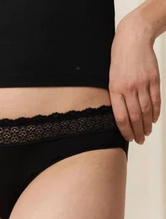 Dámské kalhotky Feel of Modal Tai 3P - BLACK - černá 0004 - TRIUMPH