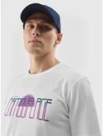 Pánské tričko s potiskem 4F - bílé