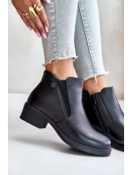 Kotníkové boty s nízkým svrškem zateplené kožíškem Vinceza černé Kotníkové boty s nízkým svrškem zateplené kožíškem Vinceza černé