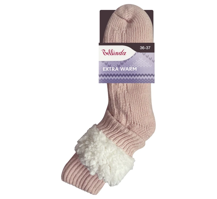 Extrémně teplé ponožky EXTRA WARM SOCKS Pudr růžová - BELLINDA