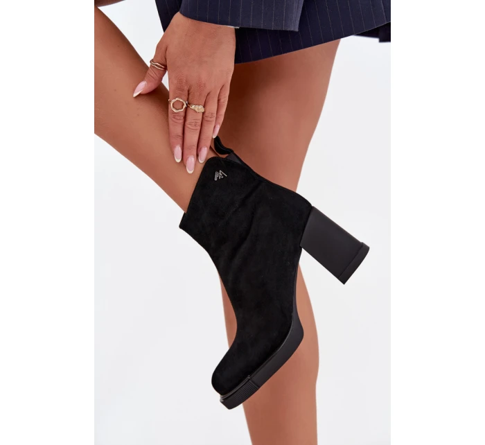 Boty na podpatku model 217801 Step in style Boty na podpatku model 217801 Step in style