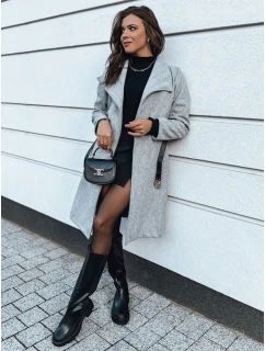 CELESTIA dámský kabát světle šedý FashionStreet NY0649
