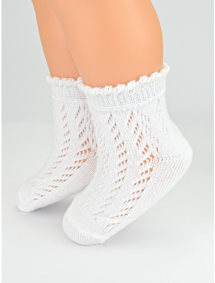 Dívčí ažurové ponožky Noviti SB063 15-30