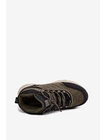 Dámské turistické boty Big Star model 22539837 tmavě zelené - Big Star Shoes Dámské turistické boty Big Star model 22539837 tmavě zelené - Big Star Shoes