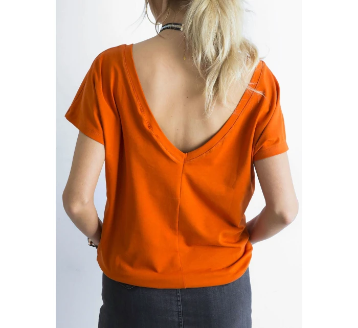 T shirt RV TS model 21275305 ciemny pomarańczowy - FPrice T shirt RV TS model 21275305 ciemny pomarańczowy - FPrice