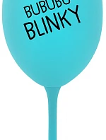 BUBUBUBLINKY - tyrkysový pohár na víno 350 ml