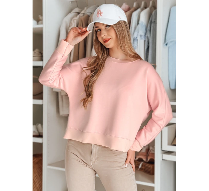Dámská máslová halenka oversize s přívěskem růžová Dstreet model 21986123 - FashionStreet