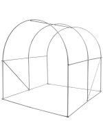 ZAHRADNÍ TUNEL 200x200x200 cm PE KONSTRUKCE ZELENÁ OCEL