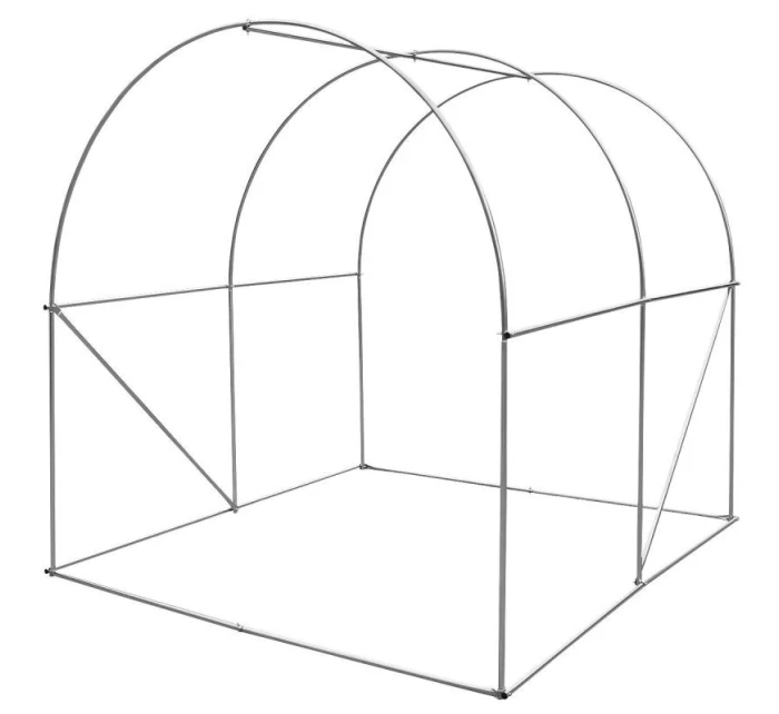 ZAHRADNÍ TUNEL 200x200x200 cm PE KONSTRUKCE ZELENÁ OCEL