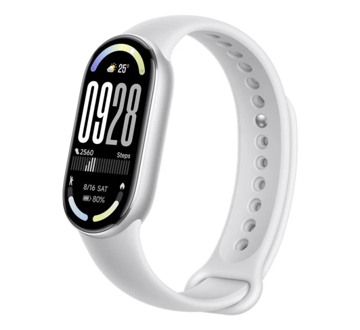 Xiaomi SmartBand Smart Band 10 Silver AMOLED 4,37 cm (1,72") Stříbrná