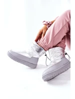 Dámské Sněhule Big Star model 21561942 Stříbrné - Big Star Shoes Dámské Sněhule Big Star model 21561942 Stříbrné - Big Star Shoes