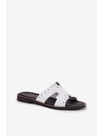 Lakované Dámské Pantofle S  Bílé model 21694267 - Zazoo