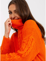 Dámský svetr LC SW model 17657823 oranžový - FPrice