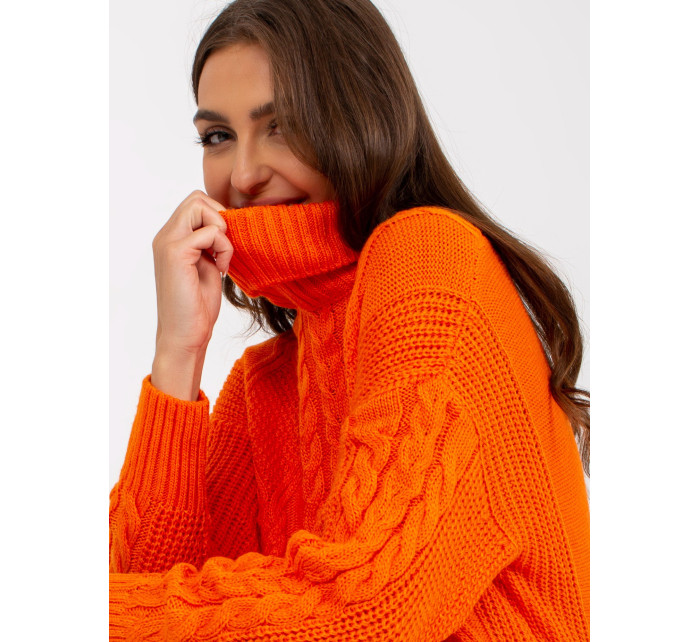 Dámský svetr LC SW 8015 oranžový