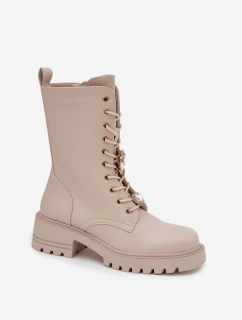 Botki workery dámské s přívěsky – medvídek a srdce, béžové Iravine