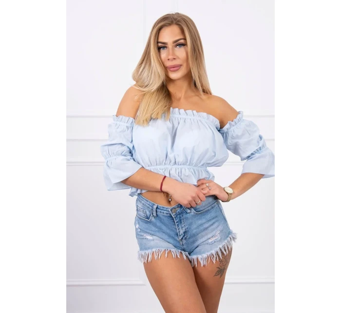 Modrá pruhovaná halenka Modrá pruhovaná halenka