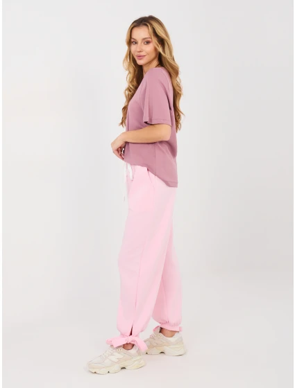 Spodnie IT SP model 21902610 jasny różowy - FPrice Spodnie IT SP model 21902610 jasny różowy - FPrice