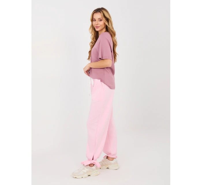 Spodnie IT SP model 21902610 jasny różowy - FPrice Spodnie IT SP model 21902610 jasny różowy - FPrice