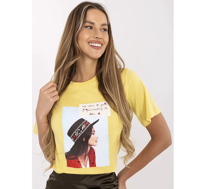 T shirt PM TS model 22087358 żółty - FPrice