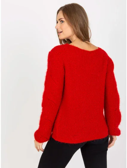 Dámský svetr TW SW BI 9030 08 tmavě červený