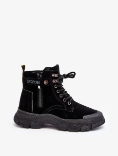 Dámské zateplené semišové kotníkové boty Jailina Trapper