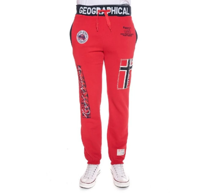 Pánské tepláky WY8619H/GN Červená vzor - Geographical Norway