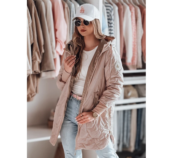 Dámská prošívaná přechodová bunda růžová Dstreet model 21984326 - FashionStreet Dámská prošívaná přechodová bunda růžová Dstreet model 21984326 - FashionStreet