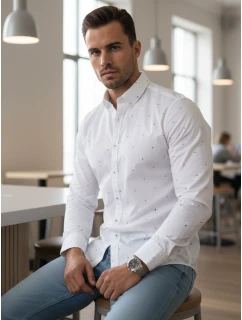 Koszula męska slim fit  biała model 22007701 - FashionStreet