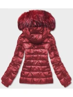KRÓTKA KURTKA DAMSKA ZIMOWA CZERWONA model 21245698 - W COLLECTION