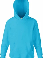 Fruit of the Loom Classic Kids Hooded Sweat Dětská mikina s kapucí 16.2043 azure blue
