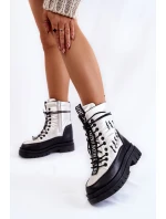 Dámské šněrovací sněhule model 21602847 - VINCEZA Dámské šněrovací sněhule model 21602847 - VINCEZA