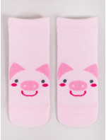 Yoclub Dívčí kotníkové tenké bavlněné ponožky Vzory Barvy 6-Pack SKS-0072G-AA00-004 Multicolour