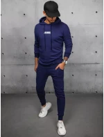 Pánské tmavě modré tepláky Dstreet AX0687 Pánské tmavě modré tepláky Dstreet AX0687