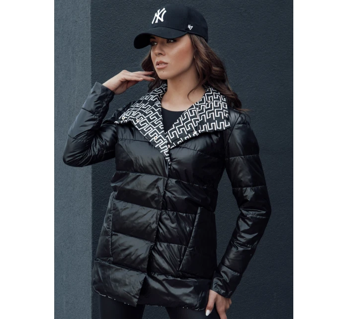 Dámská prošívaná přechodová bunda MINTY DATE černá FashionStreet TY4508