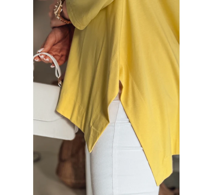Dámská máslová halenka oversize s přívěskem žlutá Dstreet model 21985734 - FashionStreet