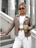 damska skórzana taupe model 22025159 - FashionStreet